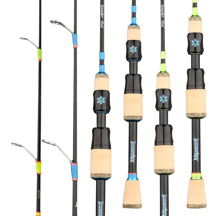 Fast action ice jigging rod
