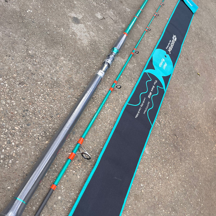 GOOFISH® Titan surge popping 8'10''(approx 270cm) 2 Piece Solid Nano Tip Japan Fuji Saltwater Popping Spinning Rod