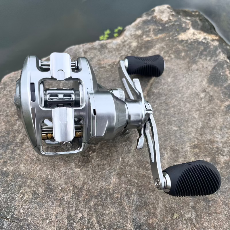 best baitcasting reel for redfish Goofish Saltwater Baitcasting Reel:6.18:1 Gear Ratio,15kg Drag,10+1 BB Right / Golden / BCS250
