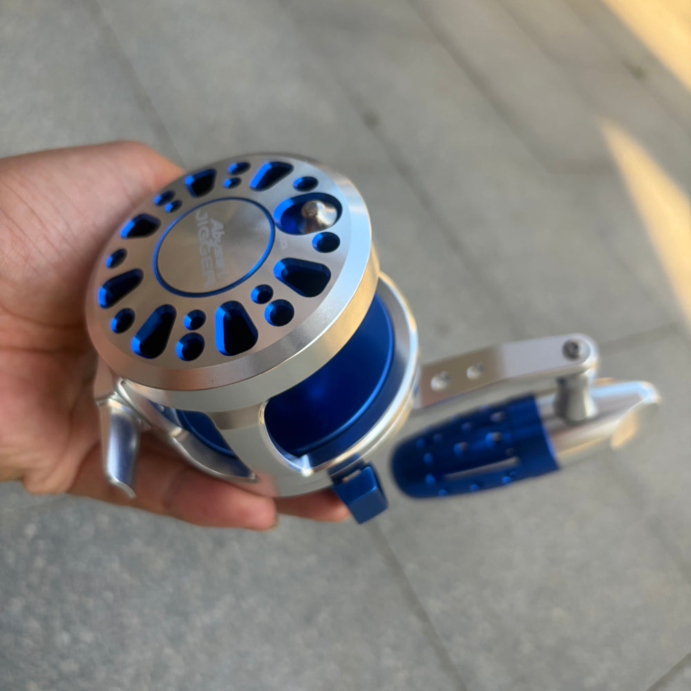 blue goofish brand saltwater jigging reels abyss jigger 50