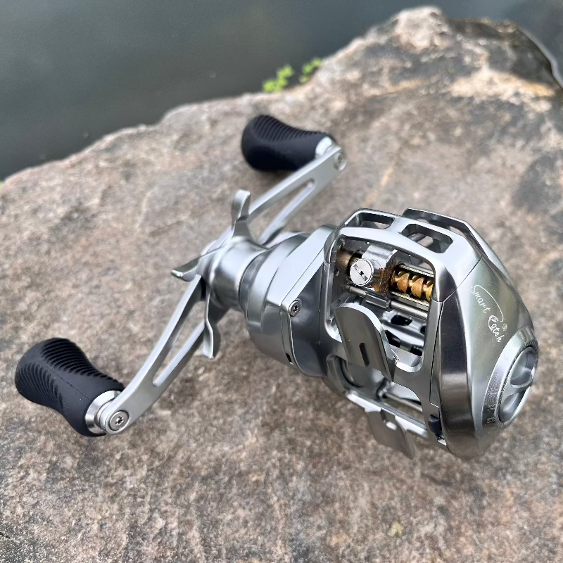 best baitcast reel for redfish Goofish Saltwater Baitcasting Reel:6.18:1 Gear Ratio,15kg Drag,10+1 BB Right / Golden / BCS250