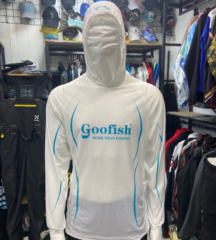 fishing hoodie with neck gaiter