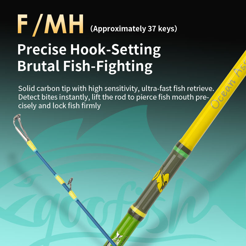 goofish Ocean Assassin 6'4" F action mh power fishing rod