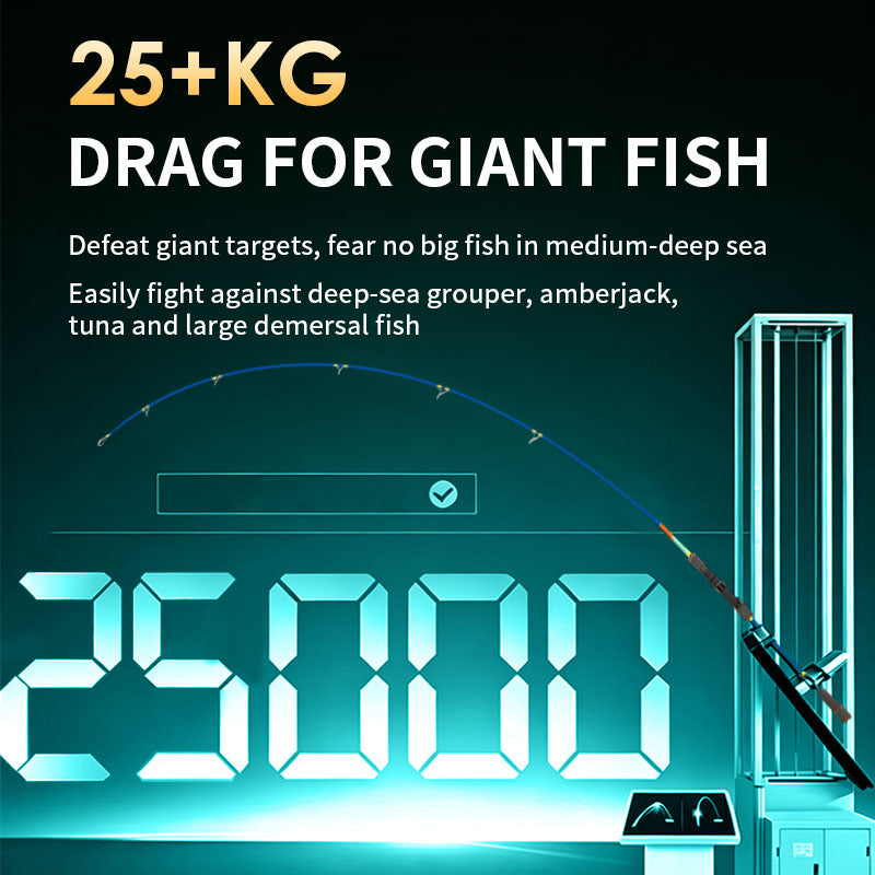 goofish Ocean Assassin rod 25kg +drag power 