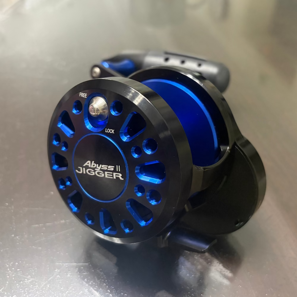goofish abyss jigger 2 cnc jigging reels with t-bar