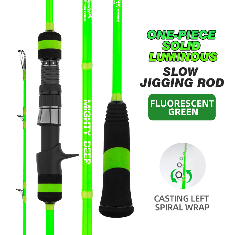 Goofish® mighty deep green saltwater slow pitch jigging rod jig