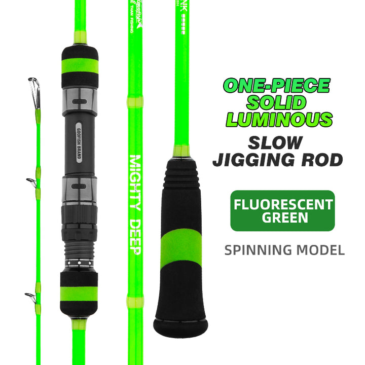 goofish green mighty deep heav sea slow pitch jigging rod 700g