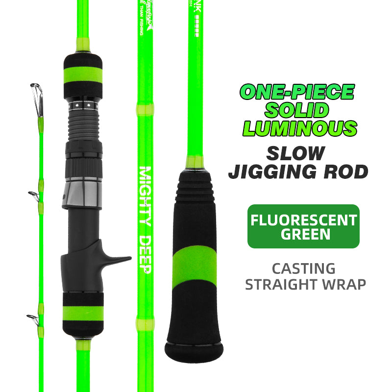 goofish green mighty deep heav sea slow pitch jigging rod pole