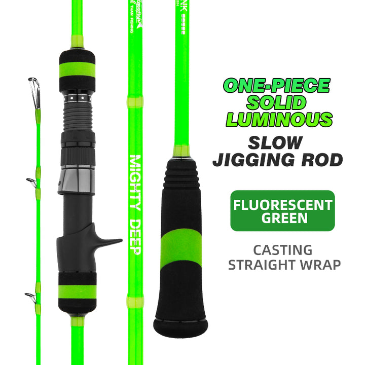 goofish green mighty deep heav sea slow pitch jigging rod pole