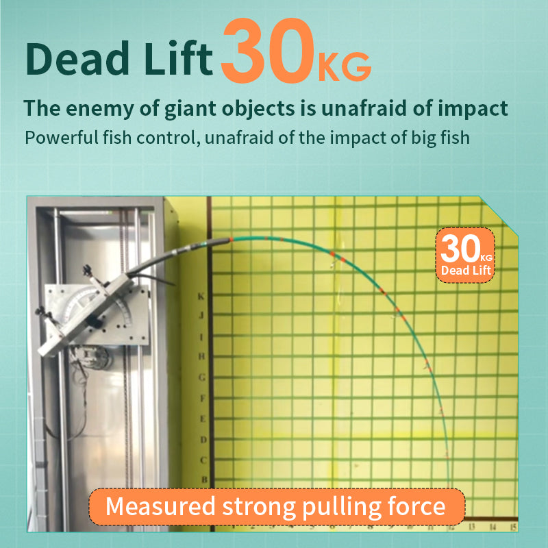 dead lift test 30kg for goofish heavy popping rod
