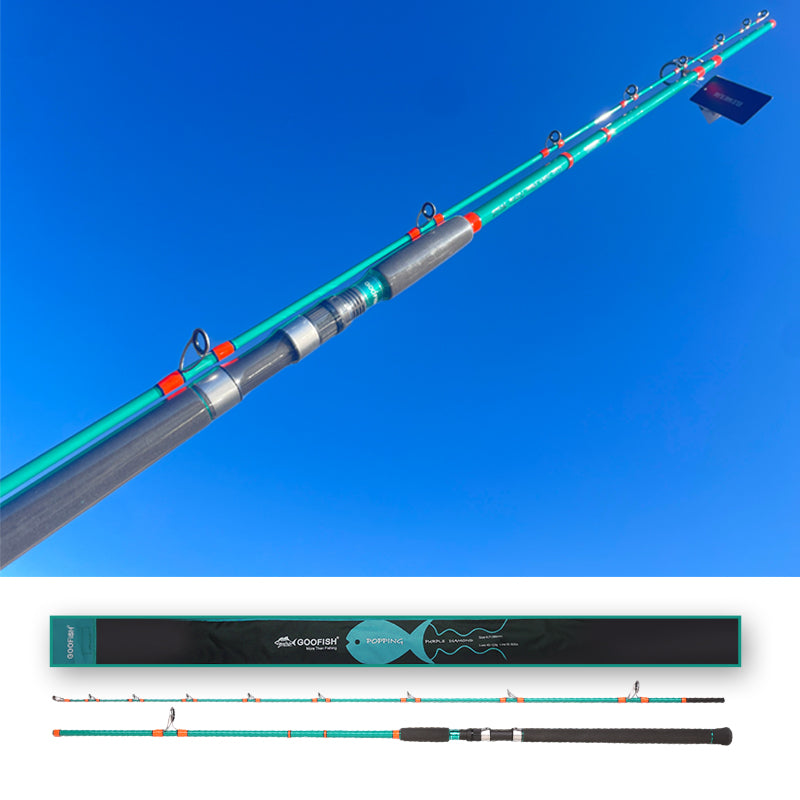 GOOFISH Titan surge Popping 2 Piece Saltwater Popping Spinning Rod
