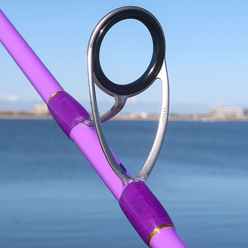 GOOFISH Purple Diamond Light Popping Pole-9.2'(approx 280cm) 2 Piece Solid Nano Tip Japan Fuji Saltwater Popping Spinning Rod GOOFISH Purple Diamond Light Popping Pole-9.2'(approx 280cm) 2 Piece Solid Nano Tip Japan Fuji Saltwater Popping Spinning Rod