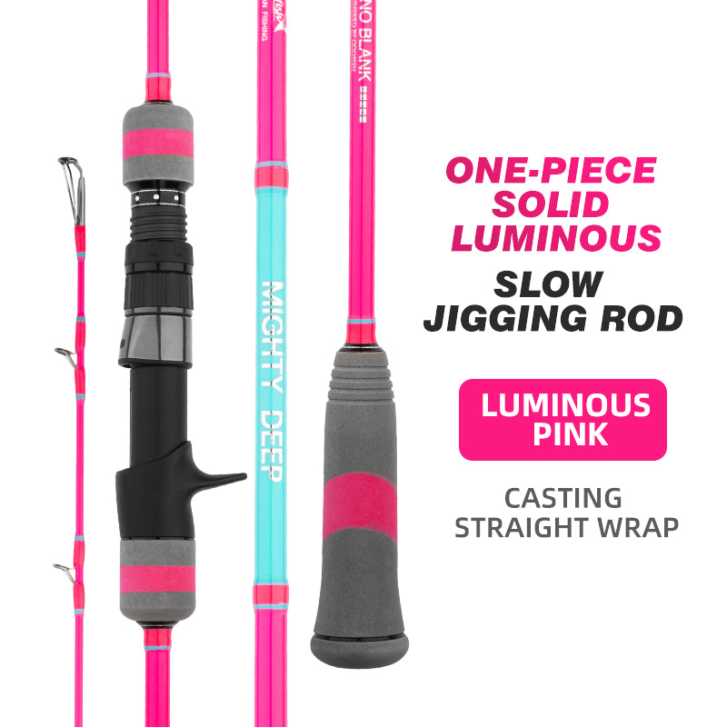 Goofish® mighty deep pink saltwater slow pitch jigging rod jig