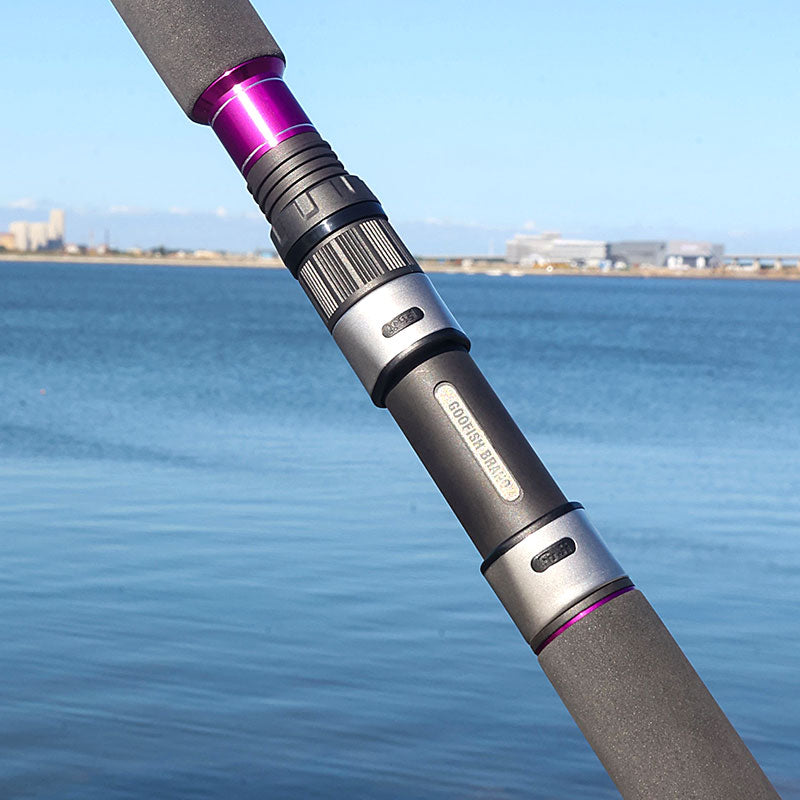ethereal fishing pole 28"L Black/Brown/White Mm9027 50lbsRod weight GOOFISH Purple Diamond Light Popping