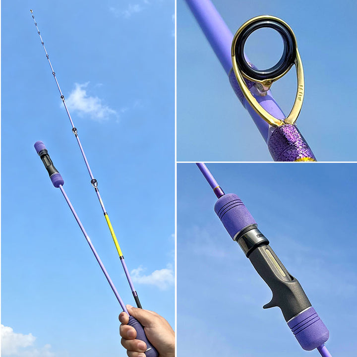 real pics showing for  goofish purple 6.2' light jigging rod