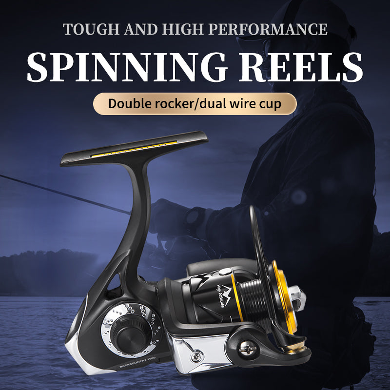 1000 Size Metal Line Cup and Spool 10 Sealed Ball Bear 5.4:1 Gear Ration Freshwater Spinning Reel with Two Handle and Line Cup 1000 Size Metal Line Cup and Spool 10 Sealed Ball Bear 5.4:1 Gear Ration Freshwater Spinning Reel with Two Handle and Line Cup