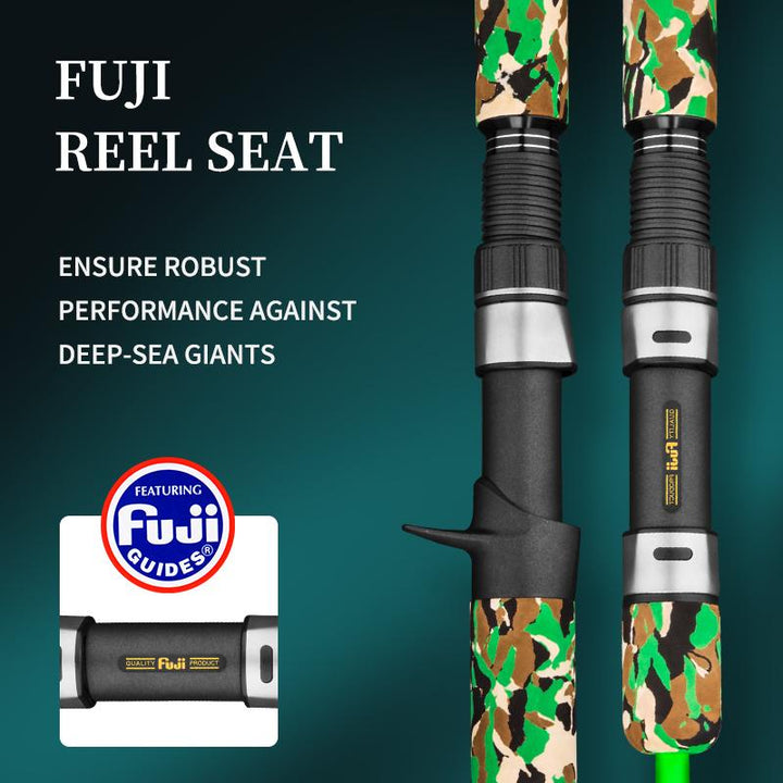 fast jig fishing rod with fuji reel seat